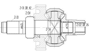 Automatische OEM van de Transmissie Volledige Differentiële Assemblage Precisie Met hoge weerstand en Hoge